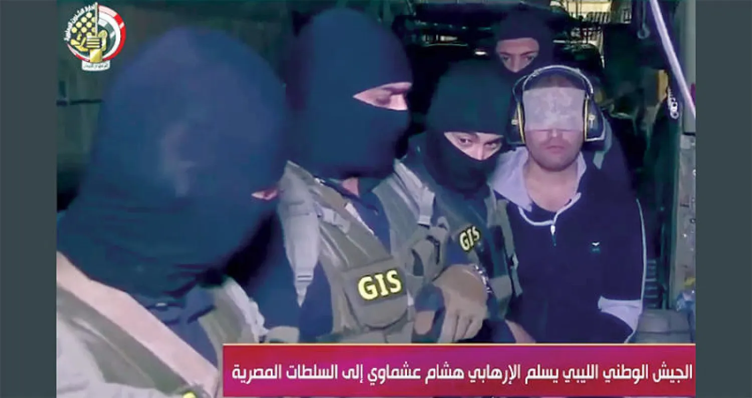 صور من الفيديو الذي بثه الجيش المصري لاعترافات عشماوي  (من صفحة المتحدث العسكري)