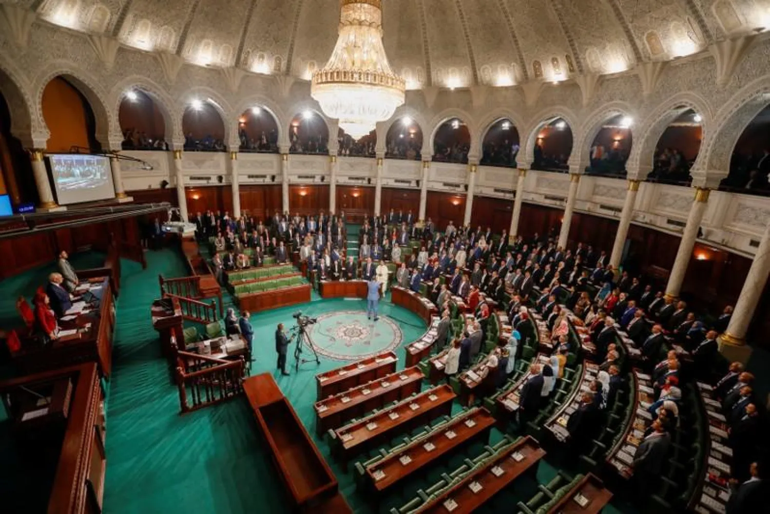 Tunisia's new parliament members take an oath in Tunis, Tunisia November 13, 2019. REUTERS/Zoubeir Souissi