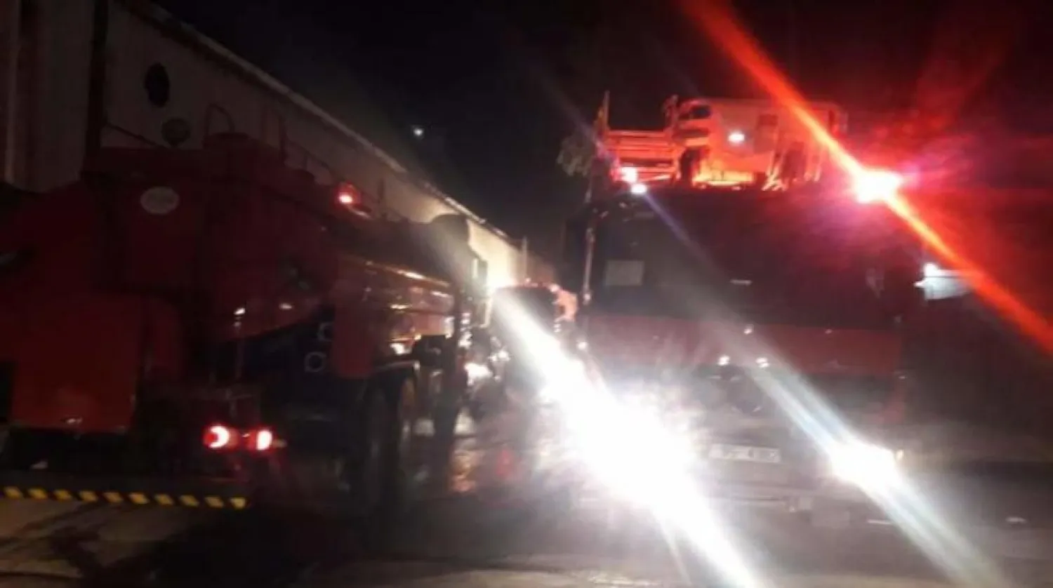 File photo of Jordanian firefighting trucks