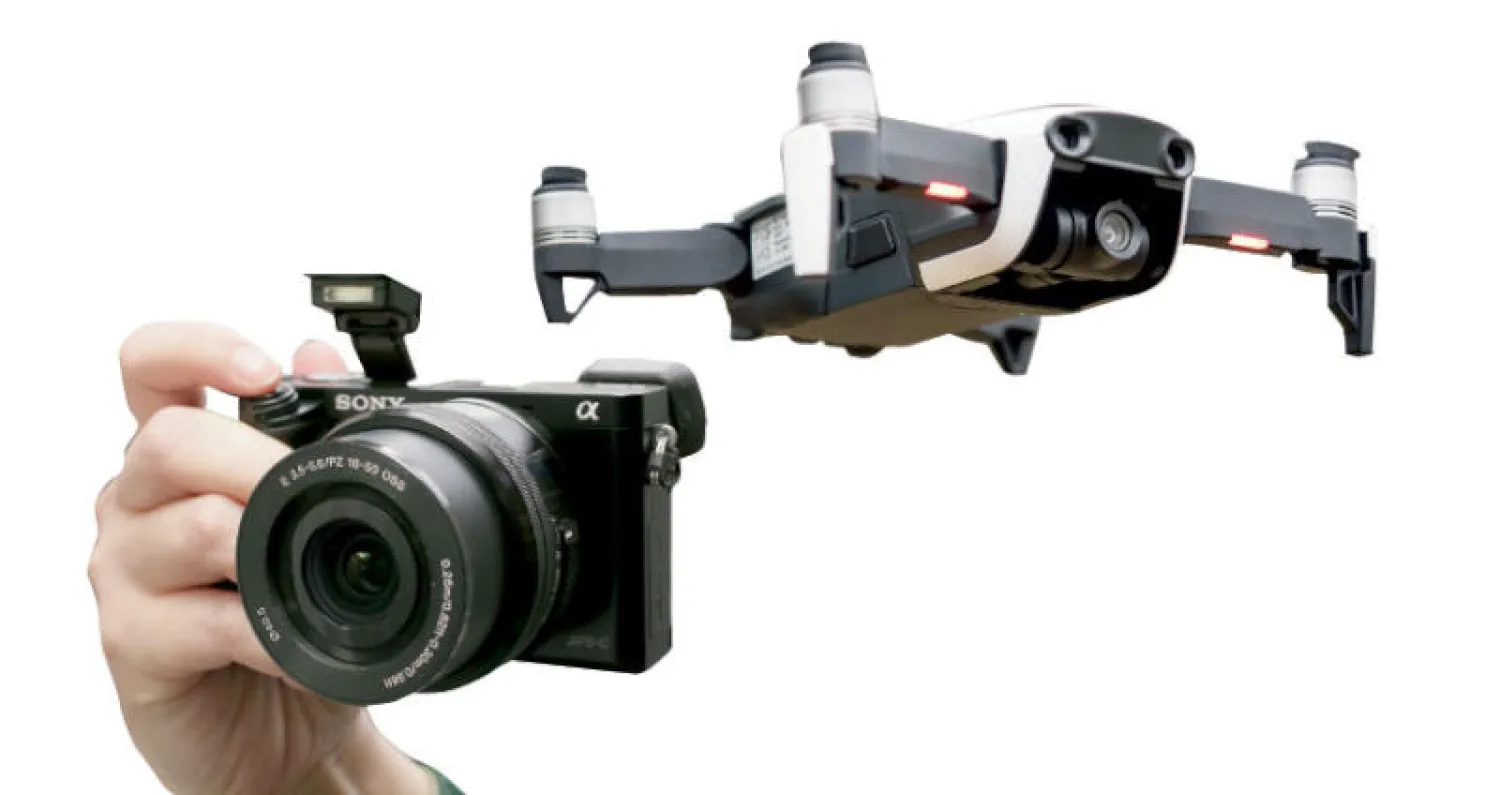 كاميرا - درون «دي جي آي مافيك إير» .......كاميرا «سوني ألفا 6000»