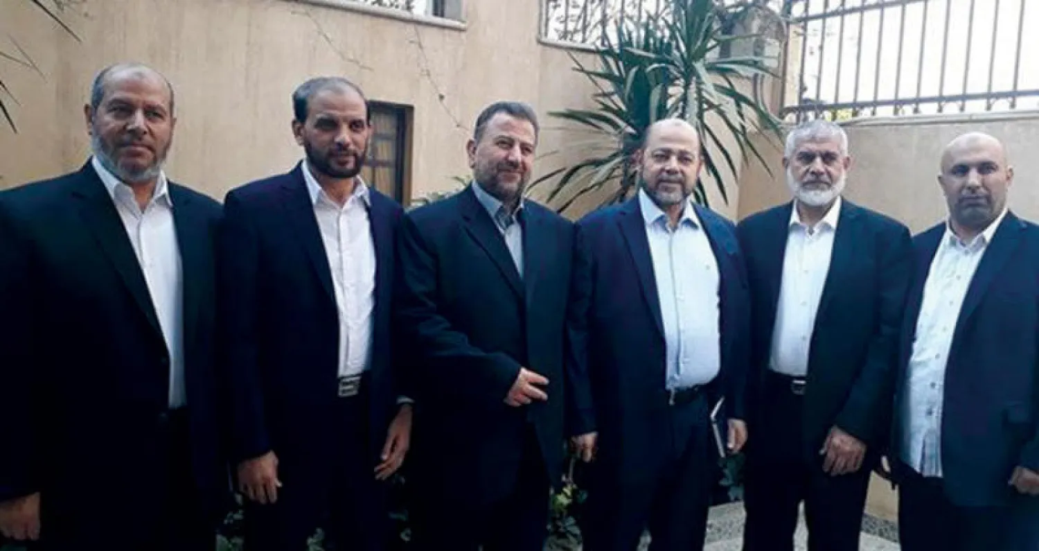 صورة أرشيفية لوفد من حركة «حماس» خلال جولة مباحثات سابقة في القاهرة