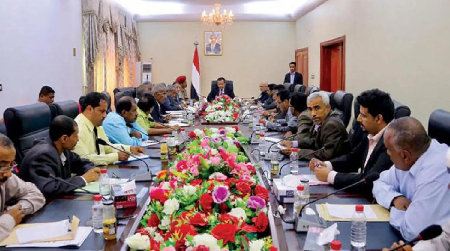 Yemen Başbakanı Muin Abdulmelik dün Abyan'!a ilişkin bir toplantı düzenledi (Saba)