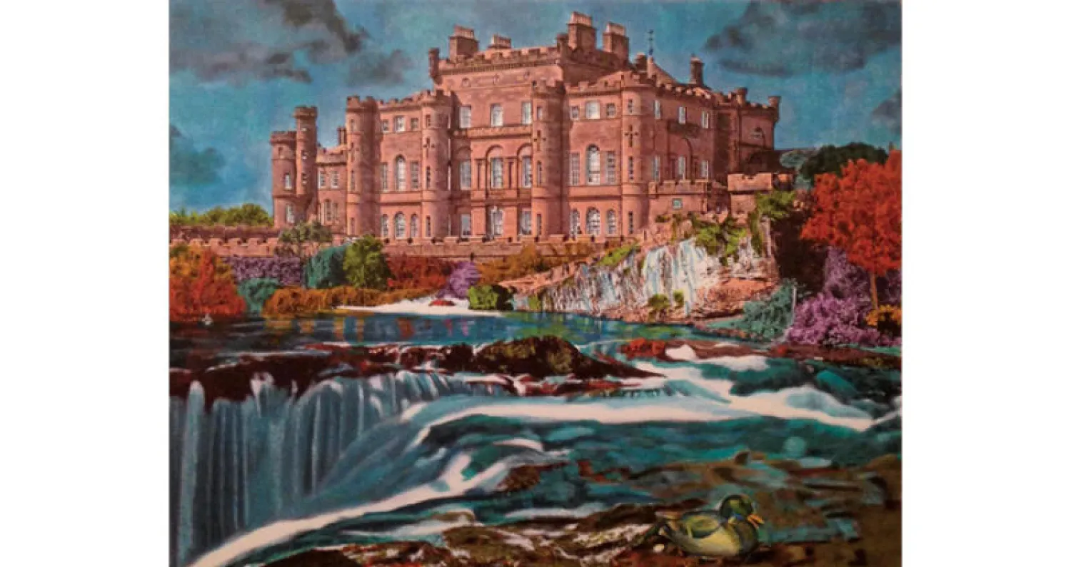 من أعمال الفنانة منى سلام