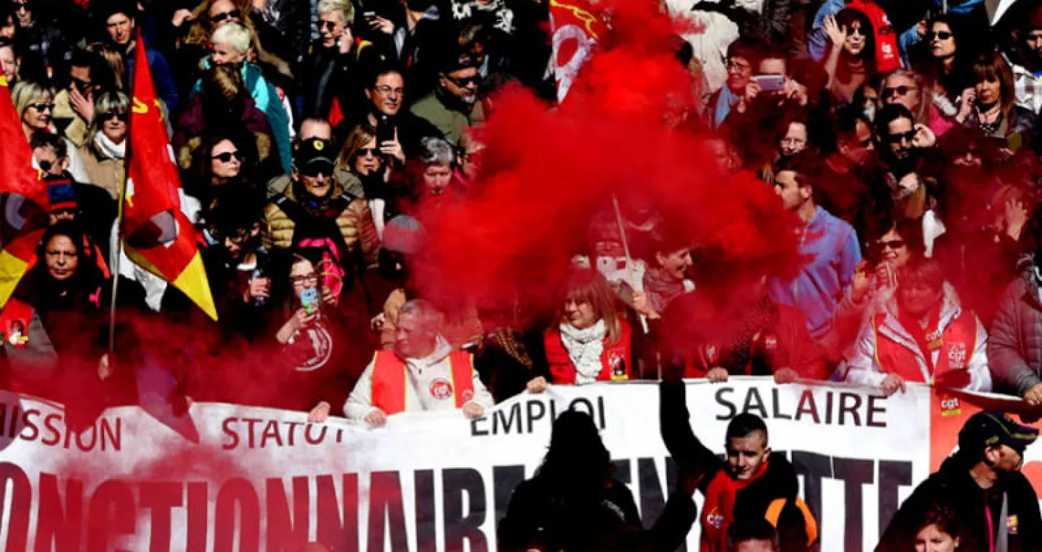 مئات الآلاف من الفرنسيين يحتجون على إصلاح نظام التقاعد