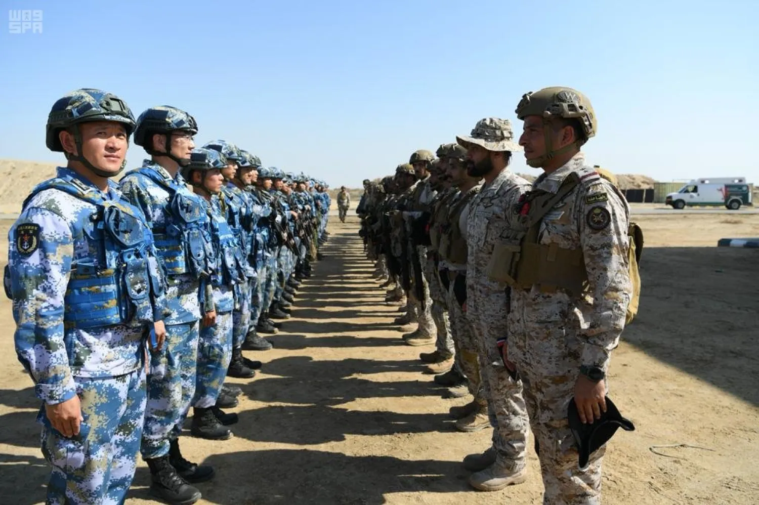 The Saudi and Chinese navies conclude the Blue Sword 2019 drill. (SPA)