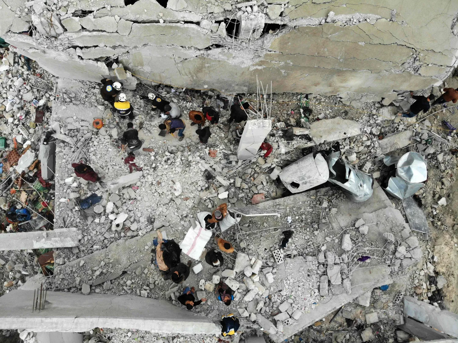 آثار الغارات على سوريا