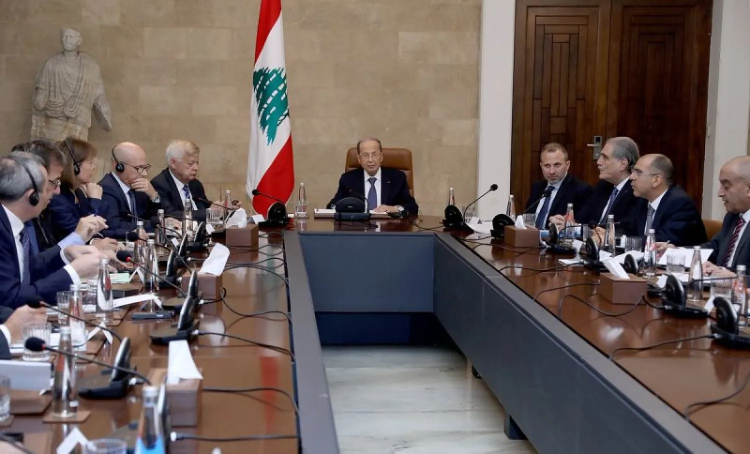 President Michel Aoun met on November with a delegation of ambassadors from the International Support Group for Lebanon. NNA