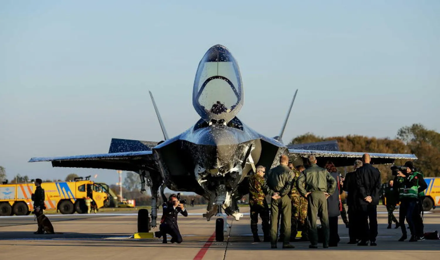 مقاتلة «إف 35» في قاعدة جوية هولندية (أرشيف - إ.ب.أ)