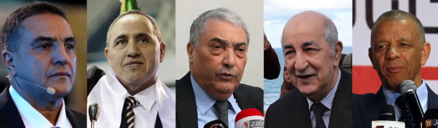 صورة مجمعة للمرشحين الخمسة للانتخابات