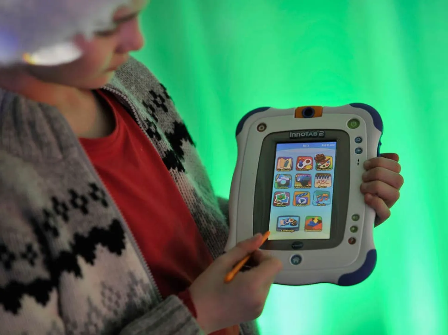 The VTech InnoTab 2 at the launch of Dream Toys 2012 at St Mary's Church on October 31, 2012 in London, England. (Garet Cattermole/Getty Images)
