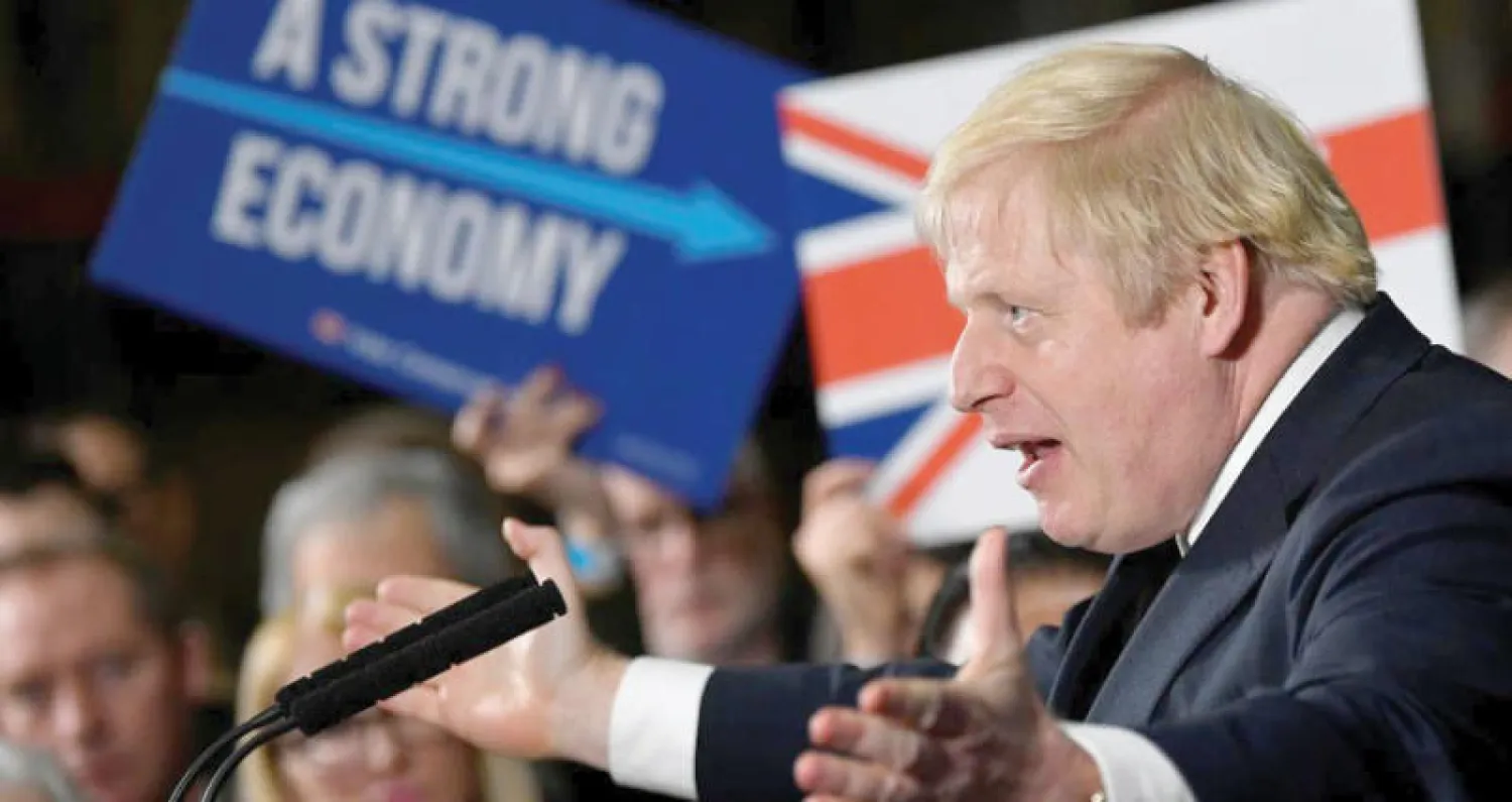 يترقب مجتمع الأعمال البريطاني الخطوات المقبلة لبوريس جونسون خلال مراحل الاتفاق مع بروكسل (رويترز)