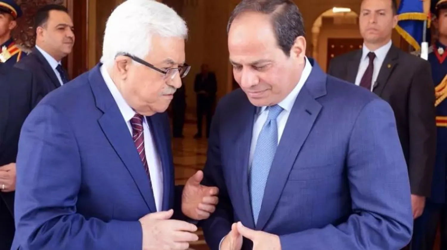 Egyptian President Abdel Fattah al-Sisi meeting with Palestinian leader Mahmoud Abbas. AFP file photo