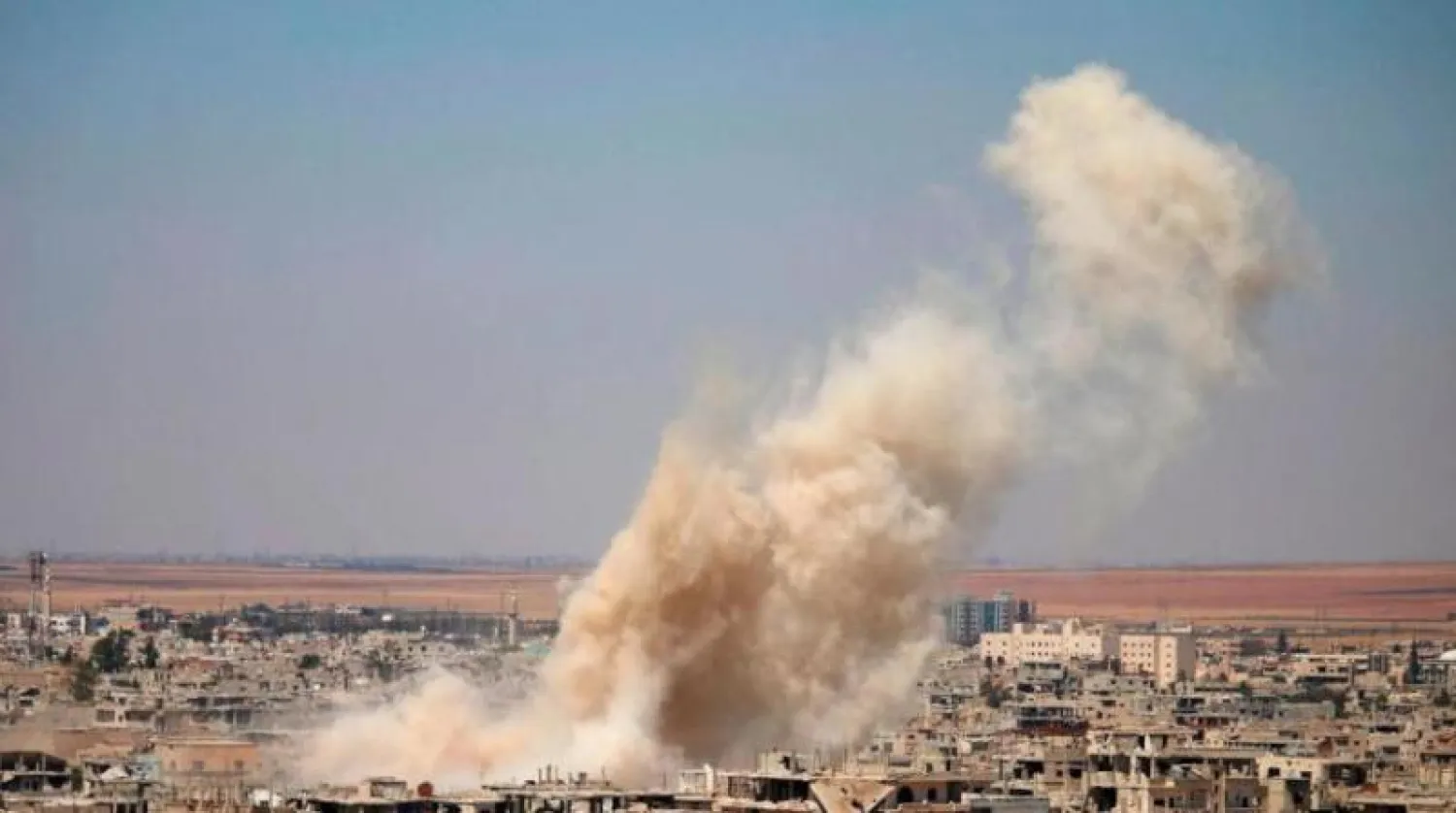 دخان يتصاعد جراء غارة للتحالف الدوري في سوريا (أرشيفية - أ.ف.ب)