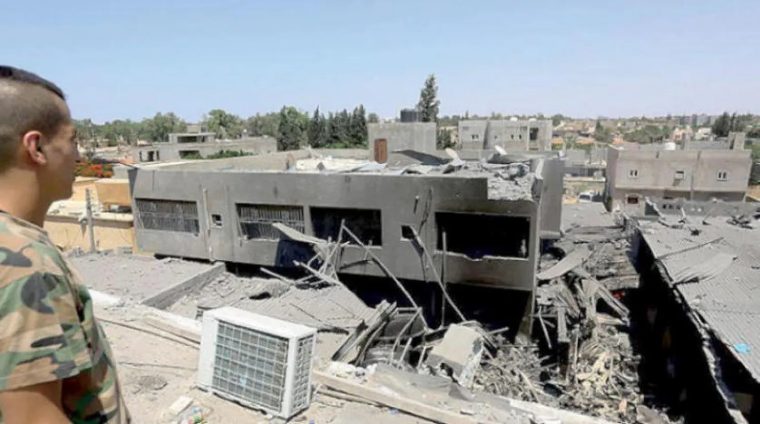 Güney Trablus'taki bombardımandan bir kare  (Arşiv- AFP)