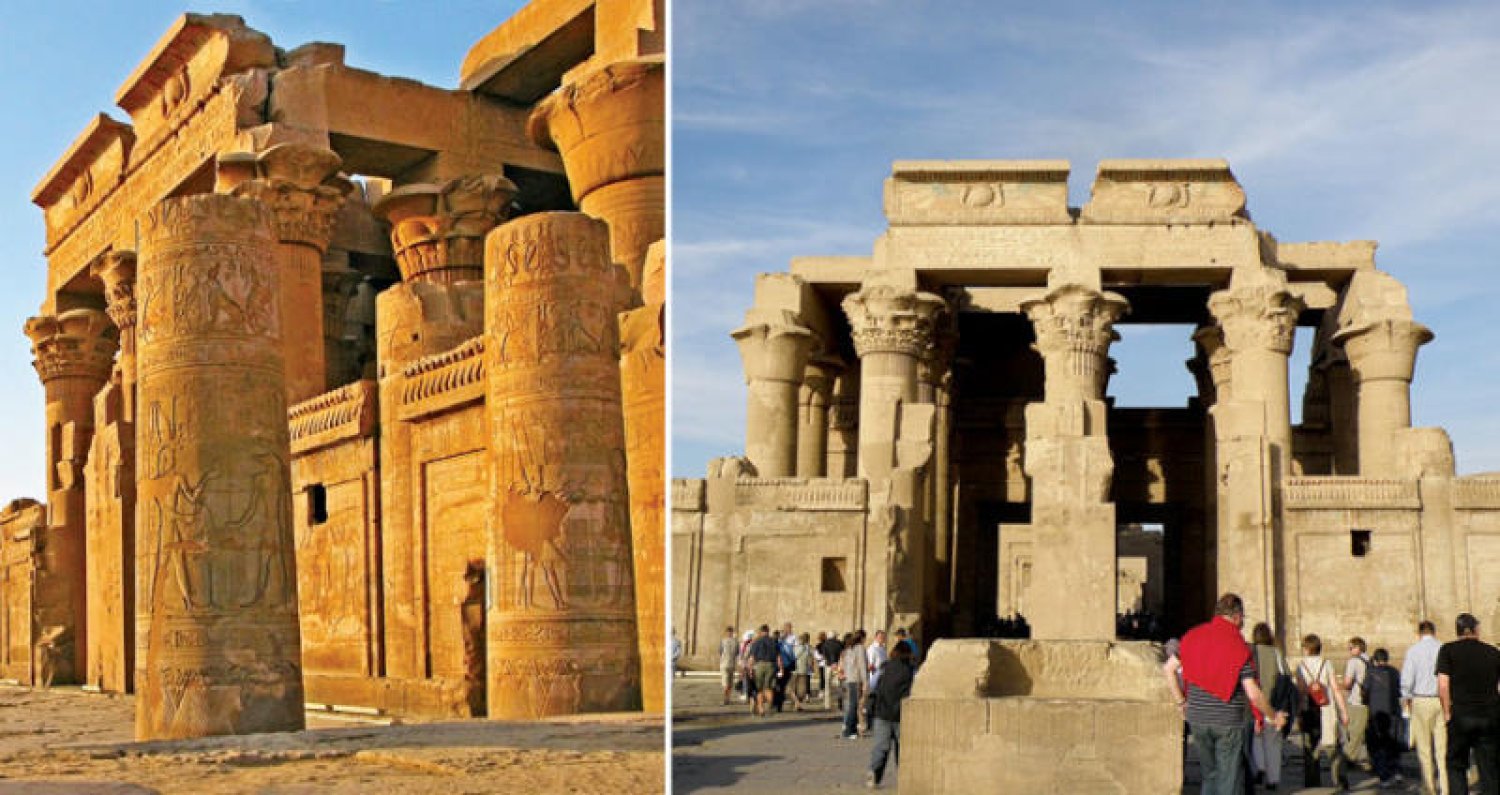 معبد كوم أمبو في أسوان يستقبل السائحين بحلة جديدة