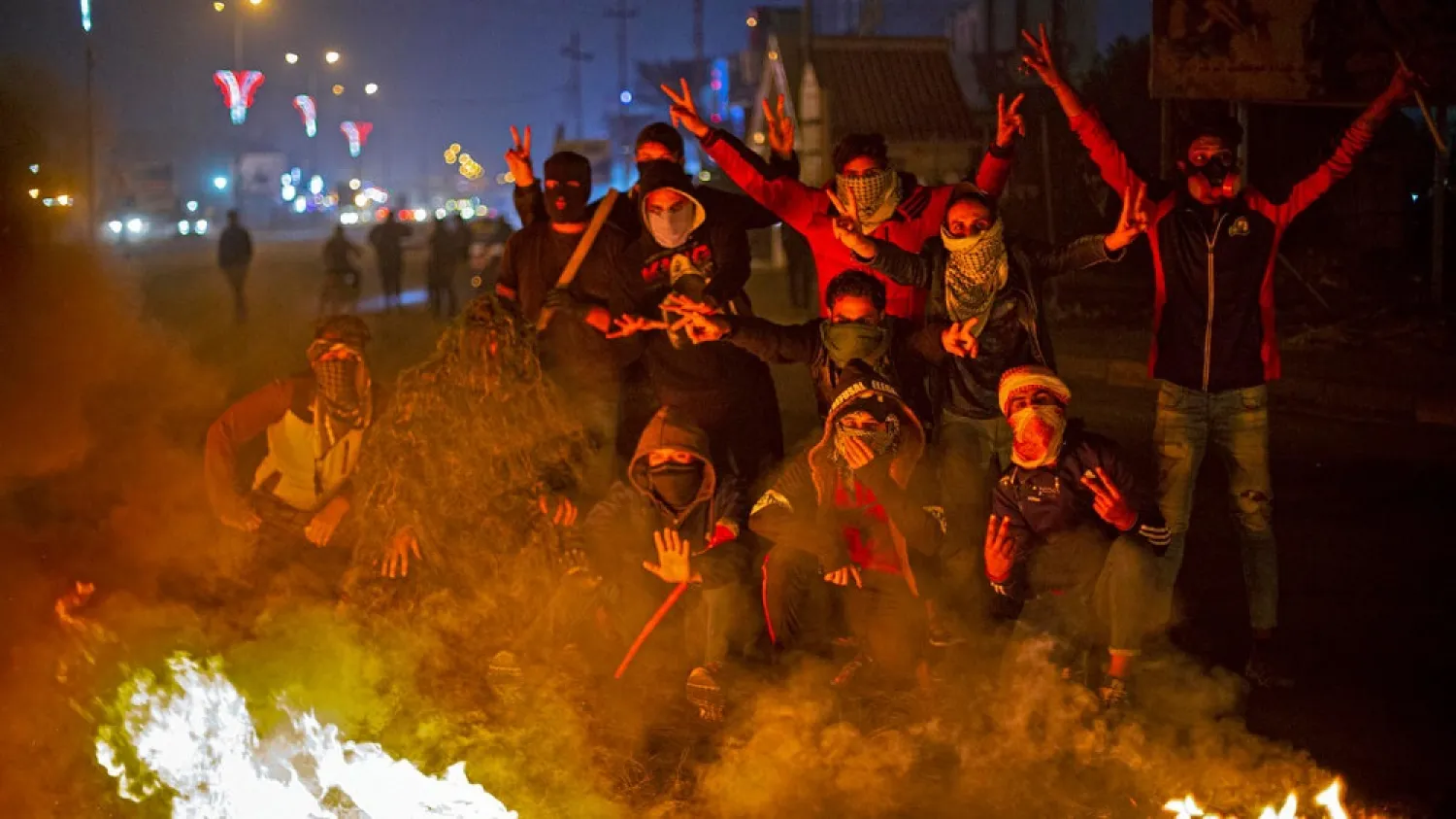 Protests persist in Iraq. (AFP)