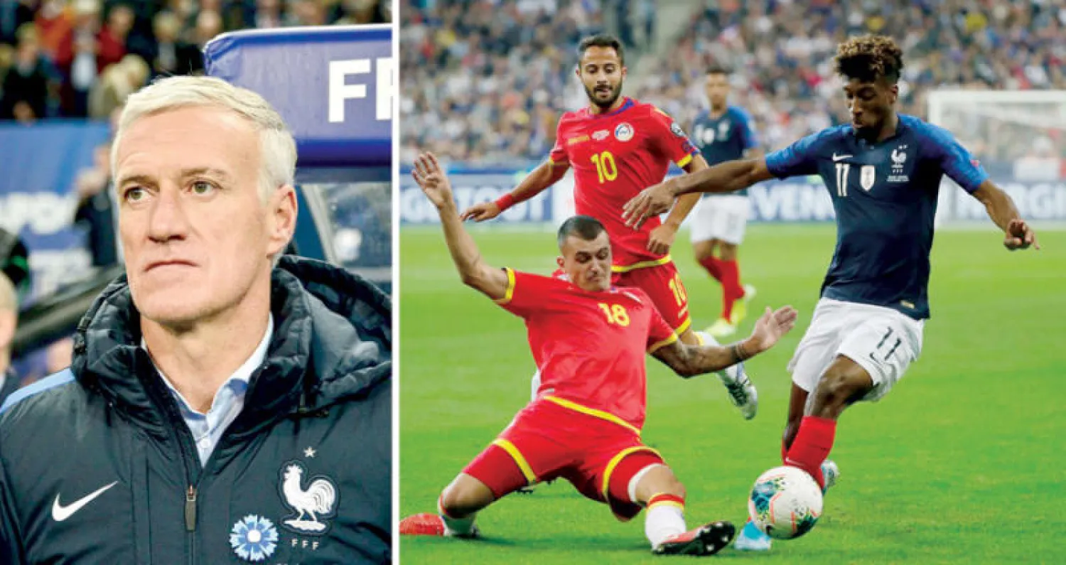 المنتخب الفرنسي سيكون على موعد مع تحد صعب بعد أن أوقعته قرعة الأدوار النهائية لكأس أوروبا في «مجموعة الموت»  -  ديدييه ديشان
مدرب المنتخب الفرنسي