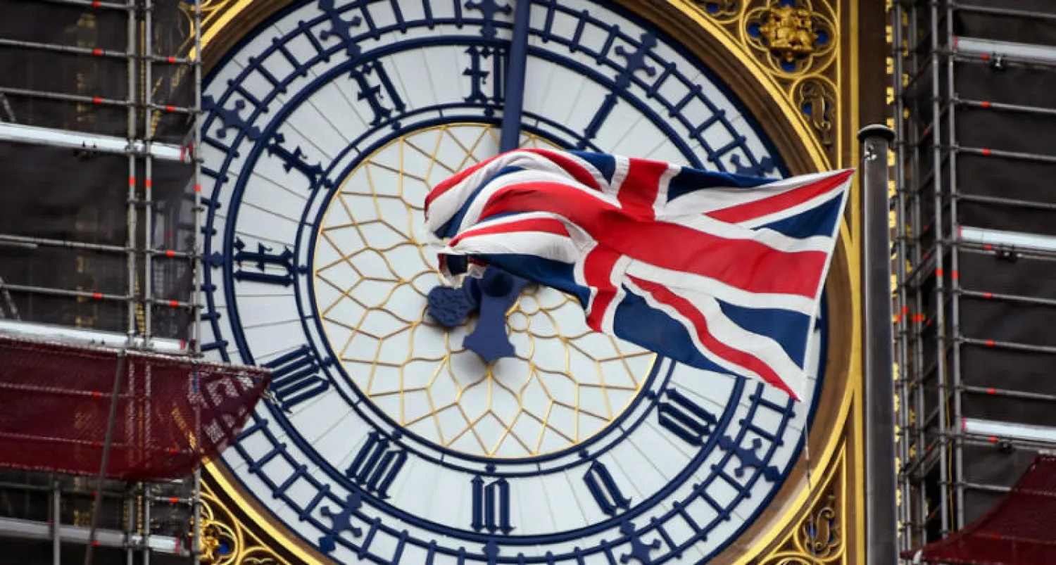 ساعة «بيغ بن» على برج إليزابيث في لندن (أ.ب)