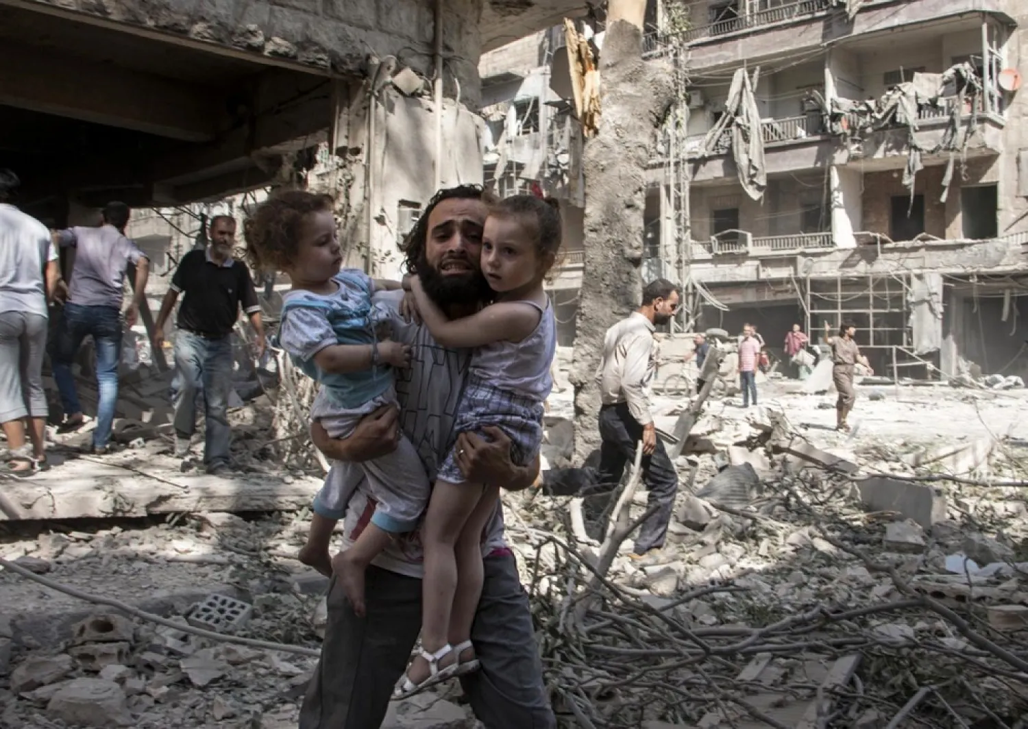The war in Syria has killed an estimated 500,000 people and forced millions to live as refugees. (AFP)