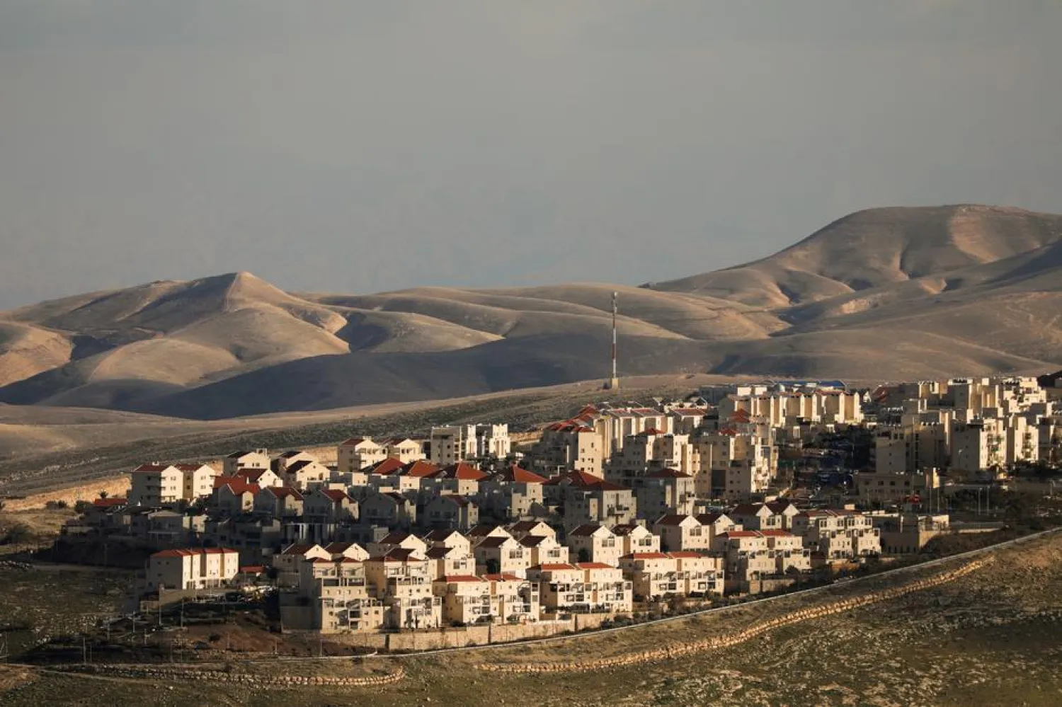A general view picture shows houses in the Israeli settlement of Maale Adumim, in the occupied West Bank on February 15, 2017. REUTERS/Ammar Awad