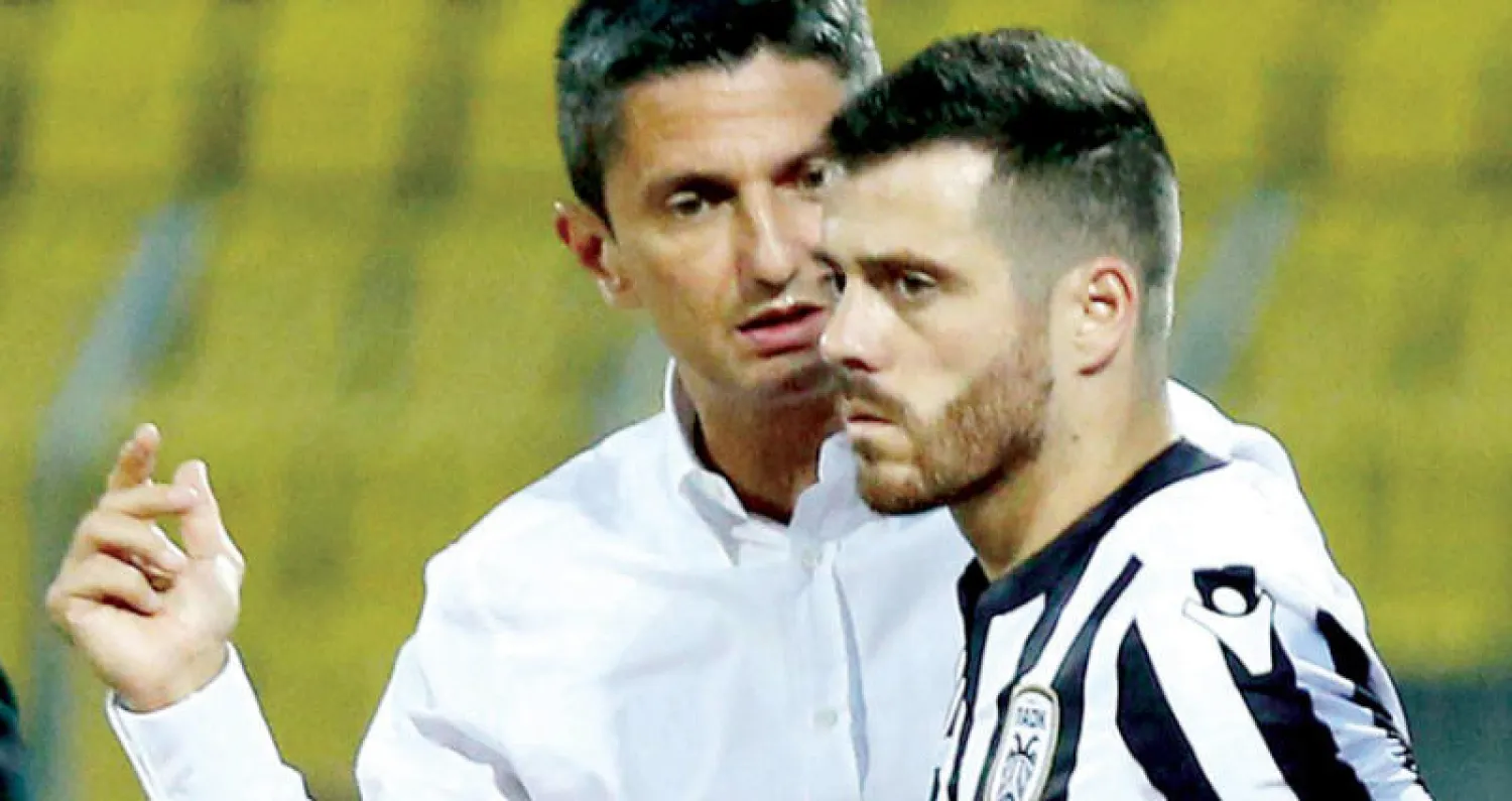 رازفان يوجه فيرينها إبان تدريبه باوك أثينا اليوناني (الشرق الأوسط)