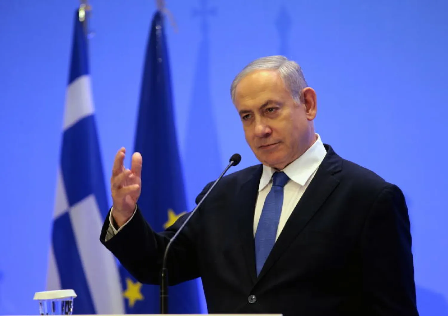 رئيس حكومة تصريف الأعمال الإسرائيلية بنيامين نتنياهو (إ.ب.أ)