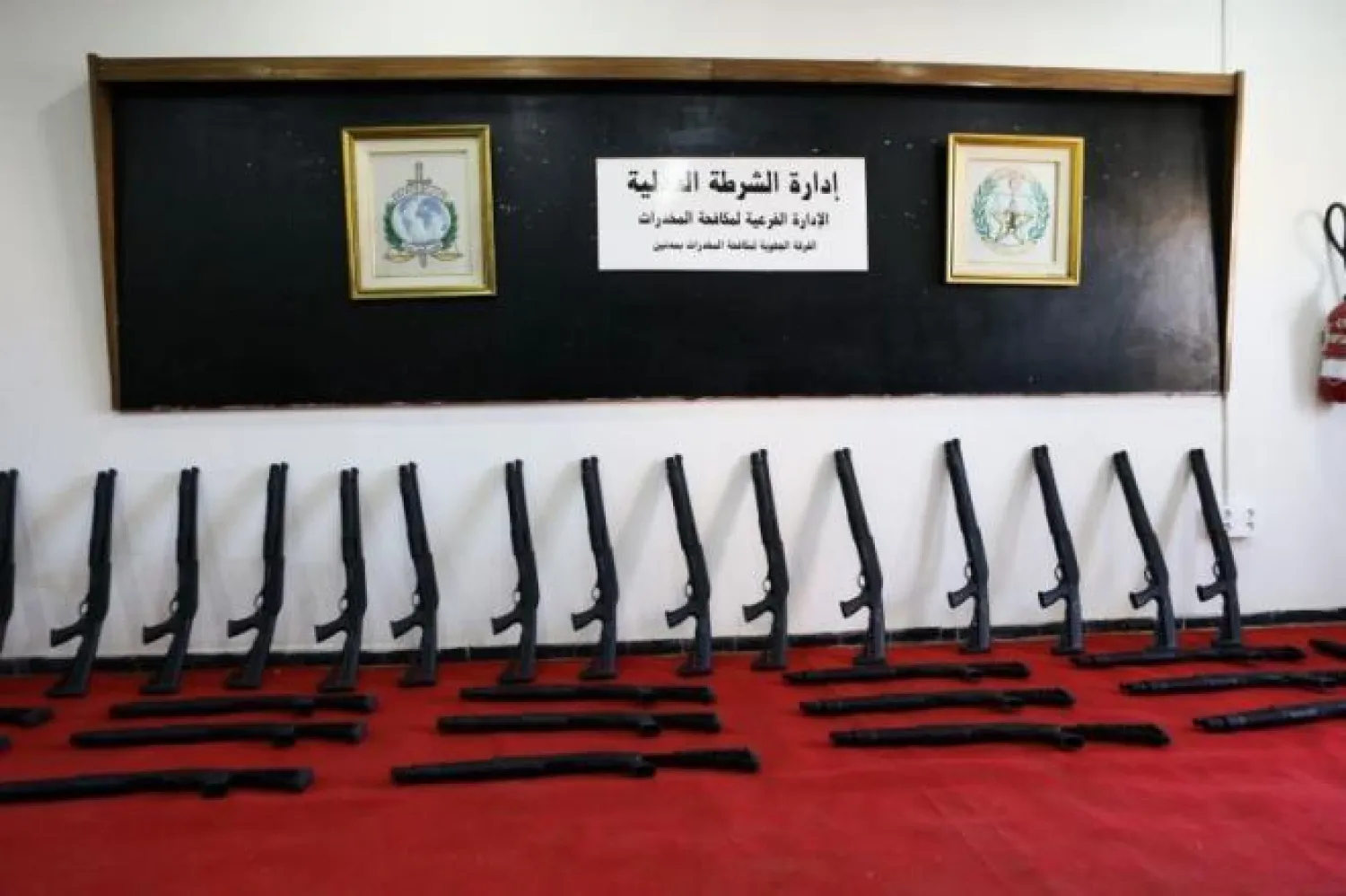 جانب من الأسلحة المضبوطة (وكالة تونس أفريقيا)