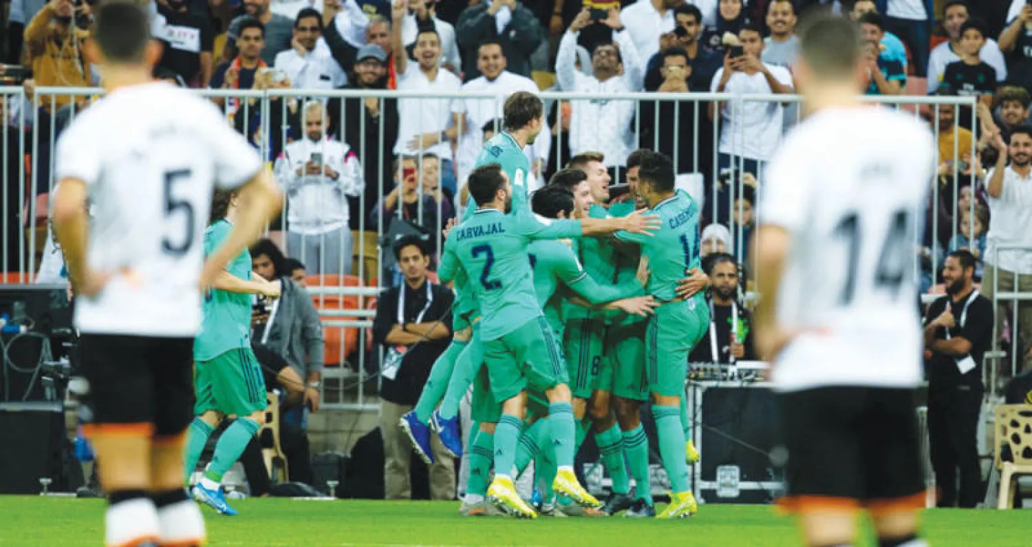 فرحة مدريدية تكررت ثلاث مرات امس (تصوير: محمد المانع)