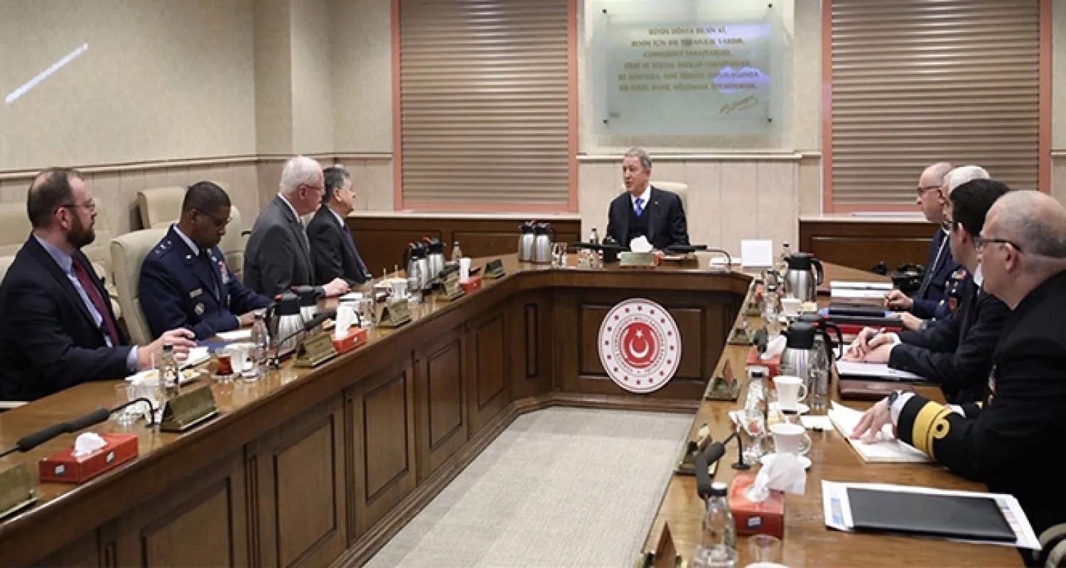 Bakan Akar, Satterfield ve Jeffrey'i kabul etti