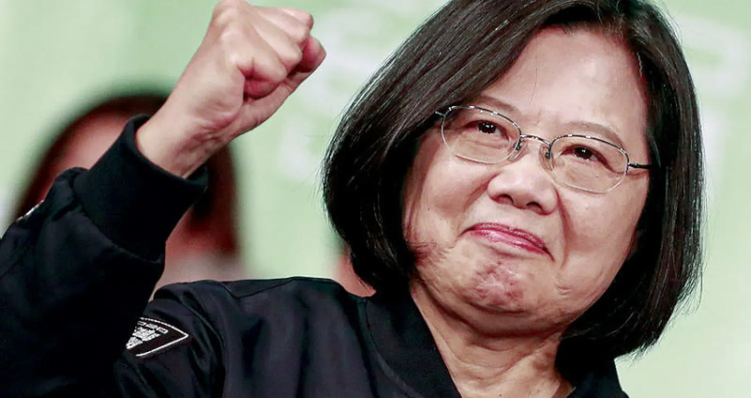 حققت تساي فوزاً مقنعاً في اقتراع طغى عليه تحدي مستقبل علاقة هذه الجزيرة التي يبلغ عدد سكانها 23 مليون نسمة مع بكين (إ.ب.أ)