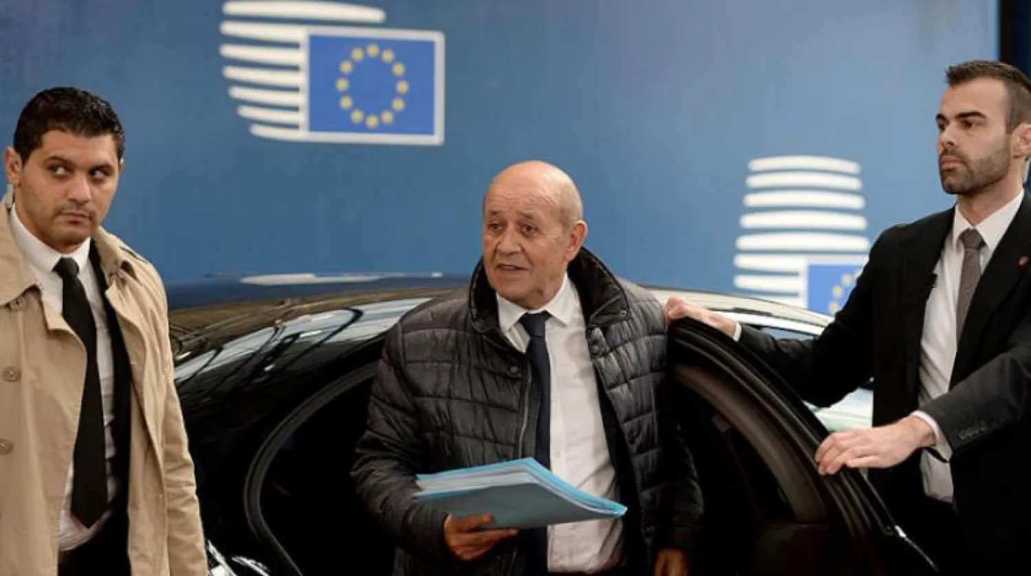 Fransa Dışişleri Bakanı Jean-Yves Le Drian, dün Brüksel'de Avrupa Birliği (AB) Genel Merkezi’nde (Reuters)