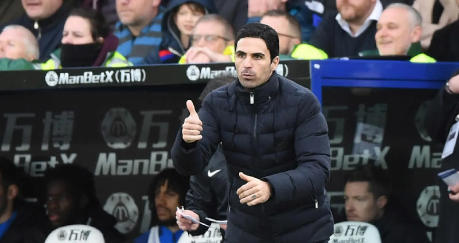 أرتيتا مدرب آرسنال (إ.ب.أ)