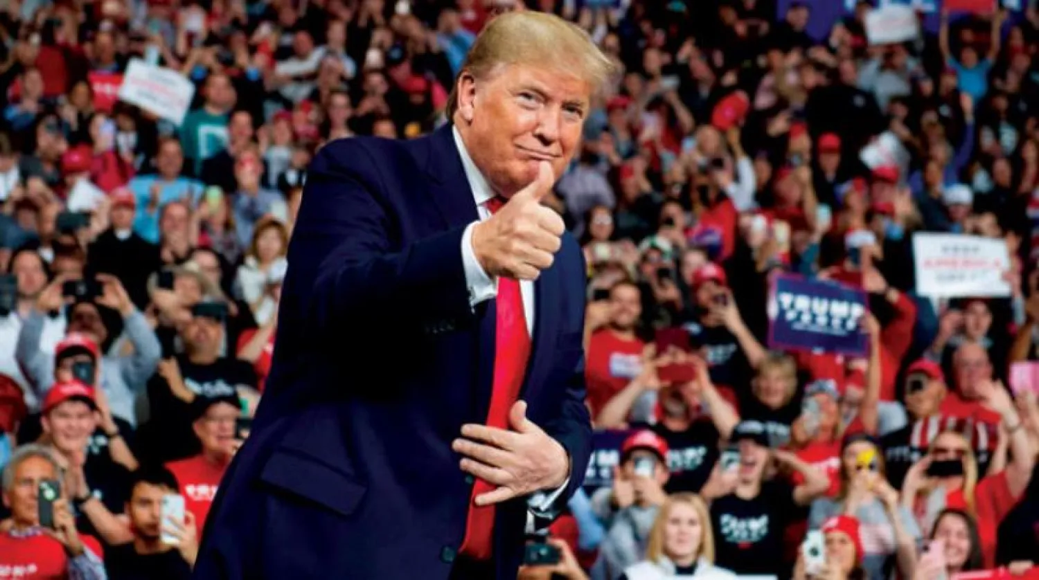 ABD Başkanı Donald Trump, seçim kampanyası kapsamında perşembe günü Ohio’daydı (AFP)