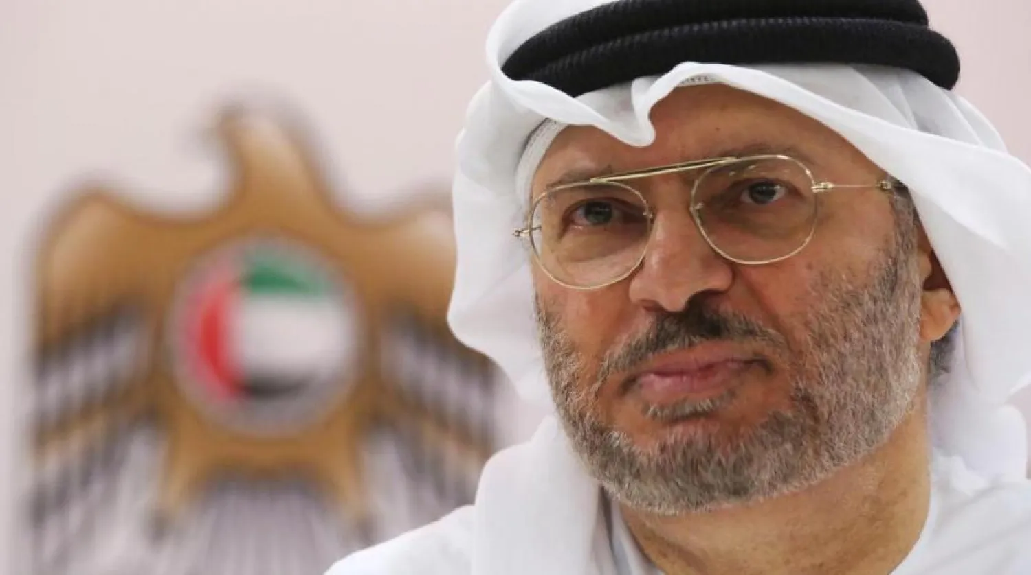 UAE Minister of State for Foreign Affairs Anwar Gargash speaks during a press conference in the UAE (AP)
