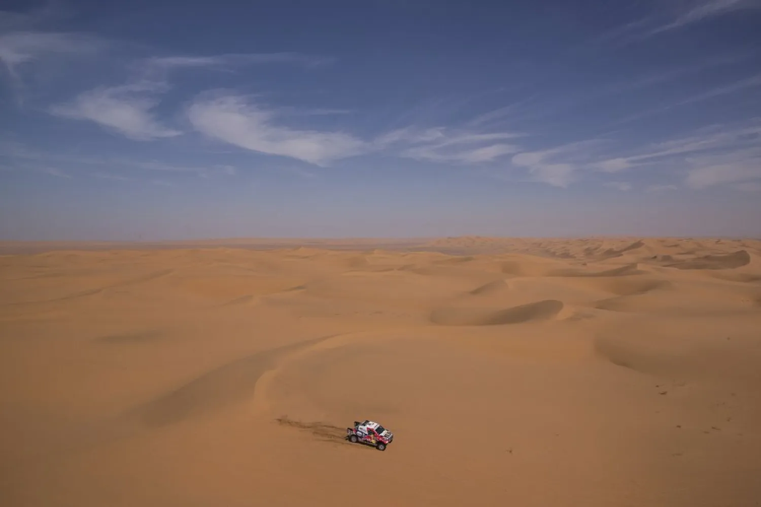 The Dakar Rally started on Jan. 5 with 560 drivers and co-drivers, some on motorbikes, others in cars or in trucks. (AP)