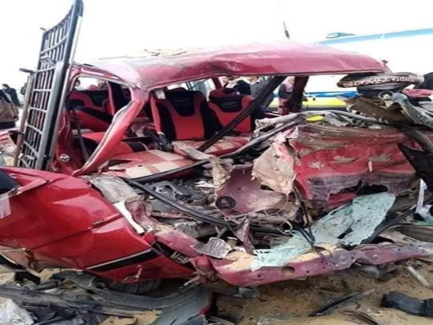 وسيلة النقل التي نقلت الطبيبات بعد الحادثة (صحف ومواقع مصرية)