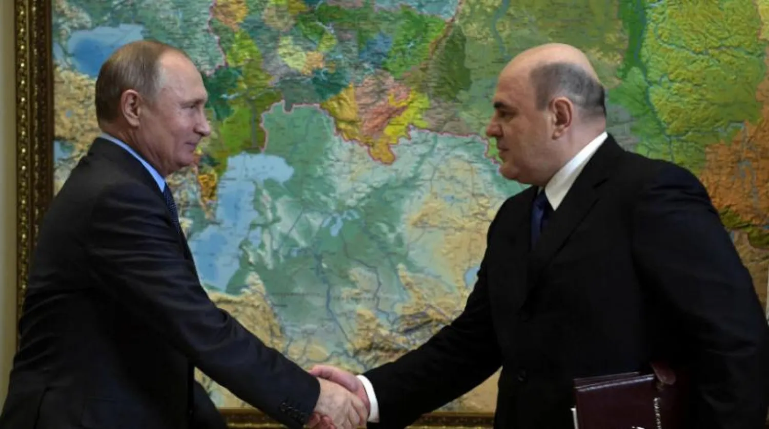 Rusya Devlet Başkanı Vladimir Putin ve Mihail Mişustin (Reuters-Arşiv)