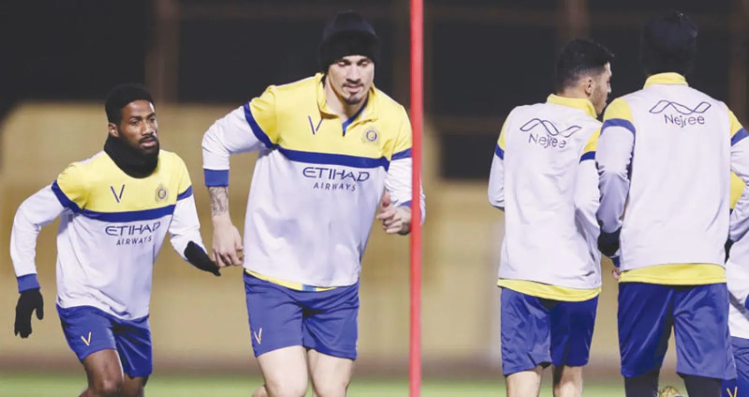 مايكون في أحد تدريبات النصر (الشرق الأوسط)