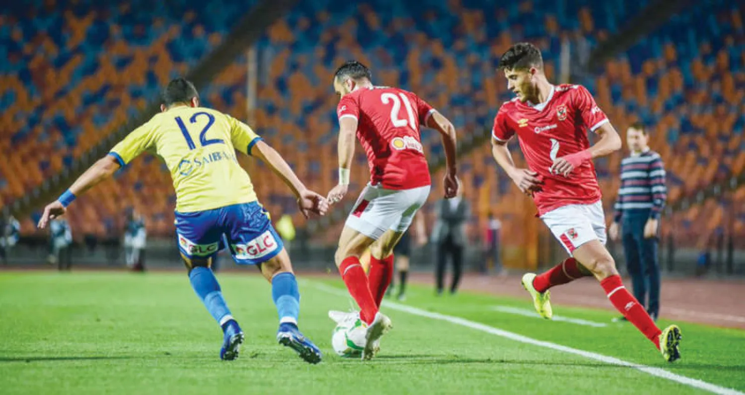 من مباراة الأهلي المصري الأخيرة أمام طنطا (الشرق الأوسط)