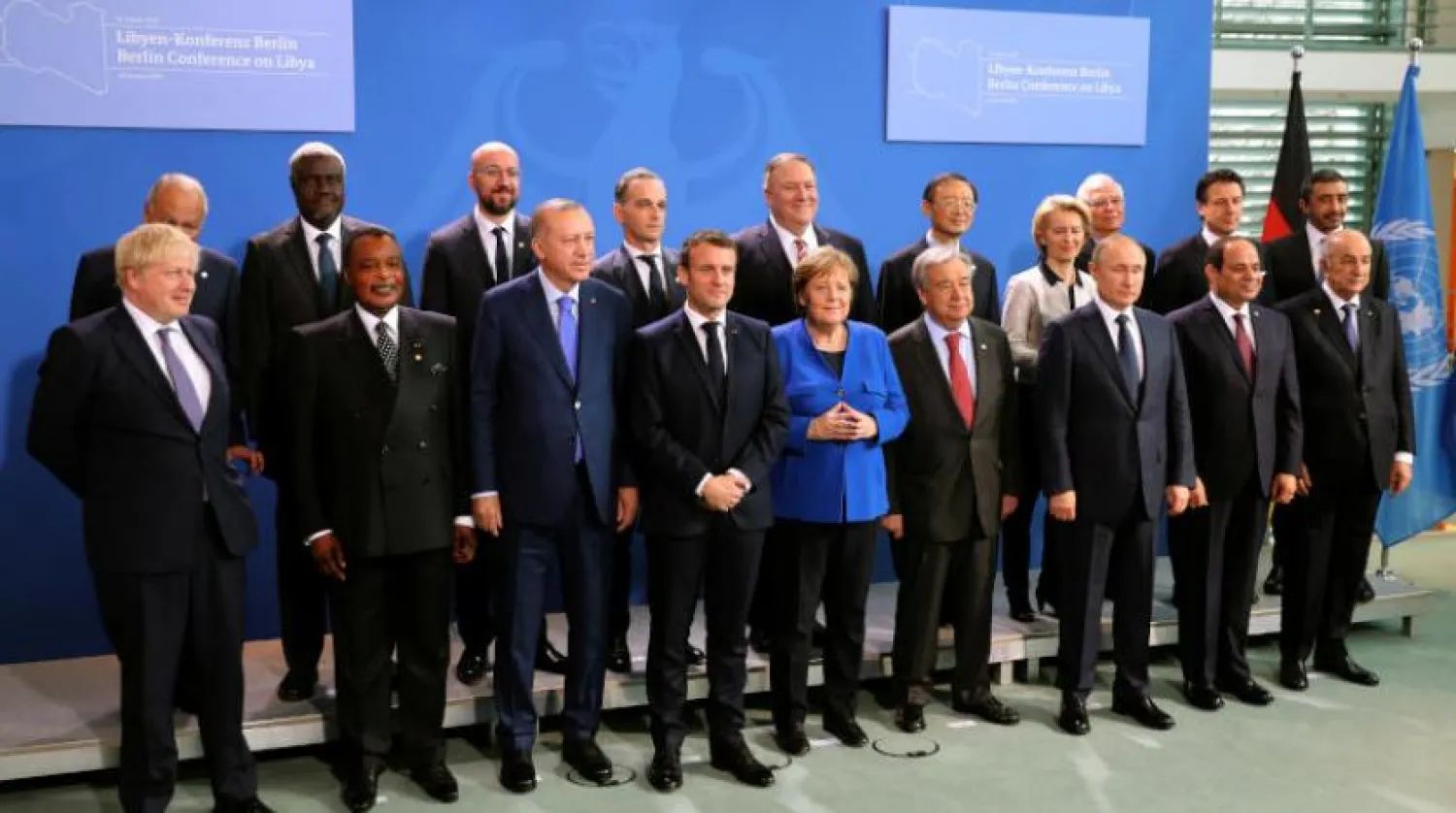 Leaders pose for a family photo during the Libya summit in Berlin, Germany, January 19, 2020. Reuters