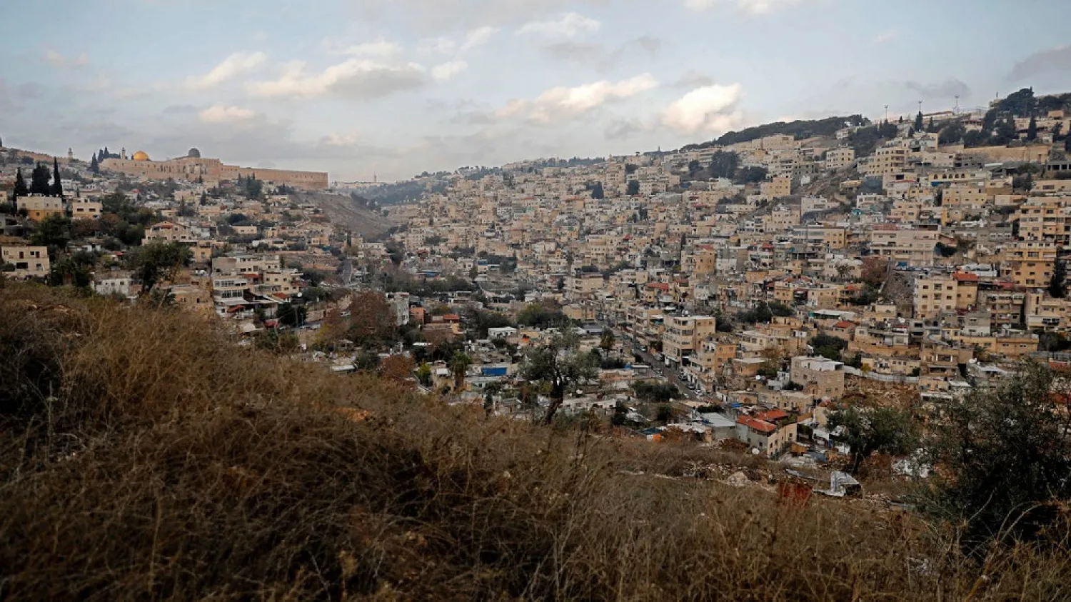 The east Jerusalem neighborhood of Silwan is predominantly Palestinian but an Israeli settler organization has been filing eviction notices against residents. (AFP)