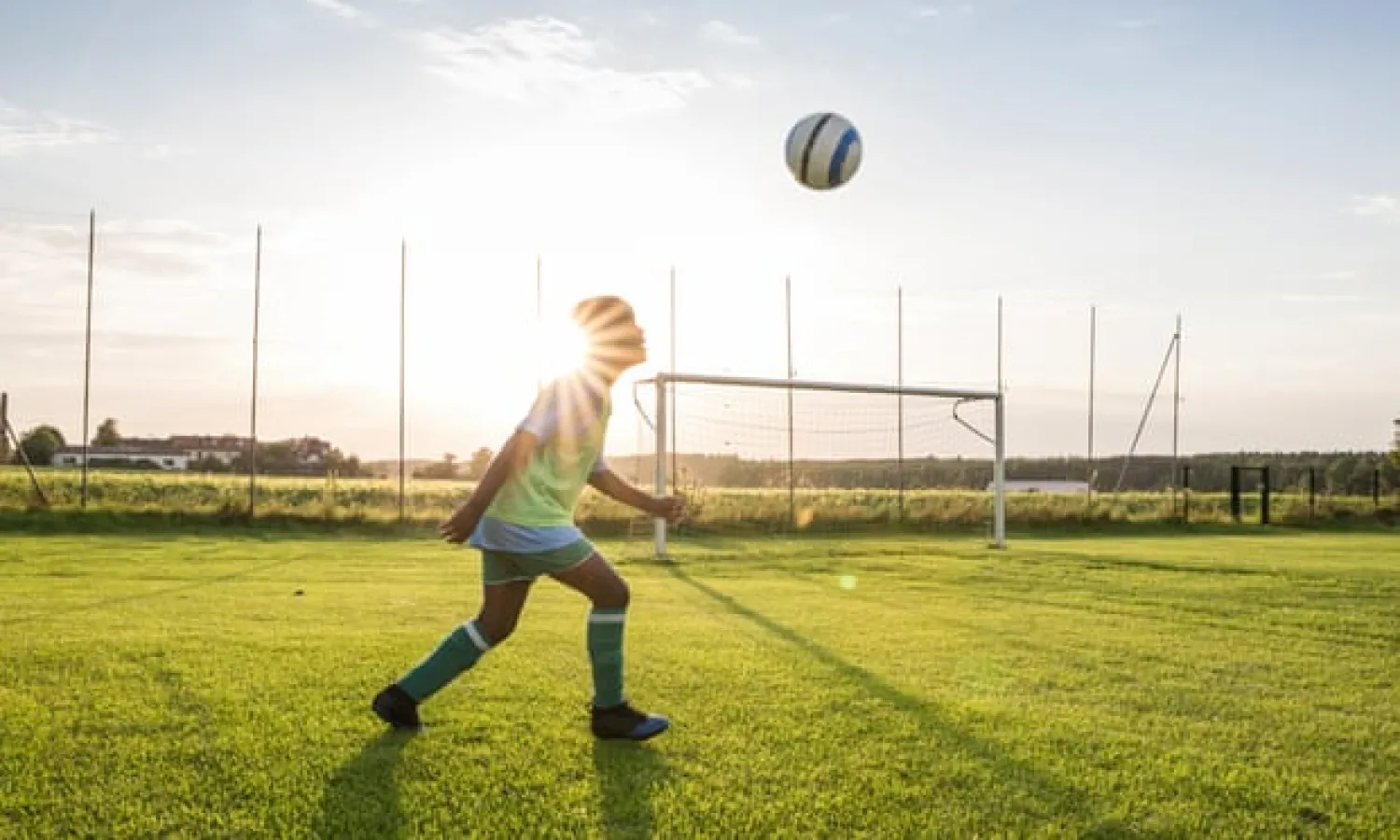  Players under 12 could soon be banned from heading the ball in training in Scotland. Photograph: Westend61/Getty Images
