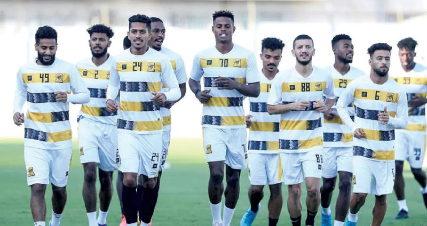 لاعبو الاتحاد في تدريباتهم الأخيرة (الشرق الأوسط)
