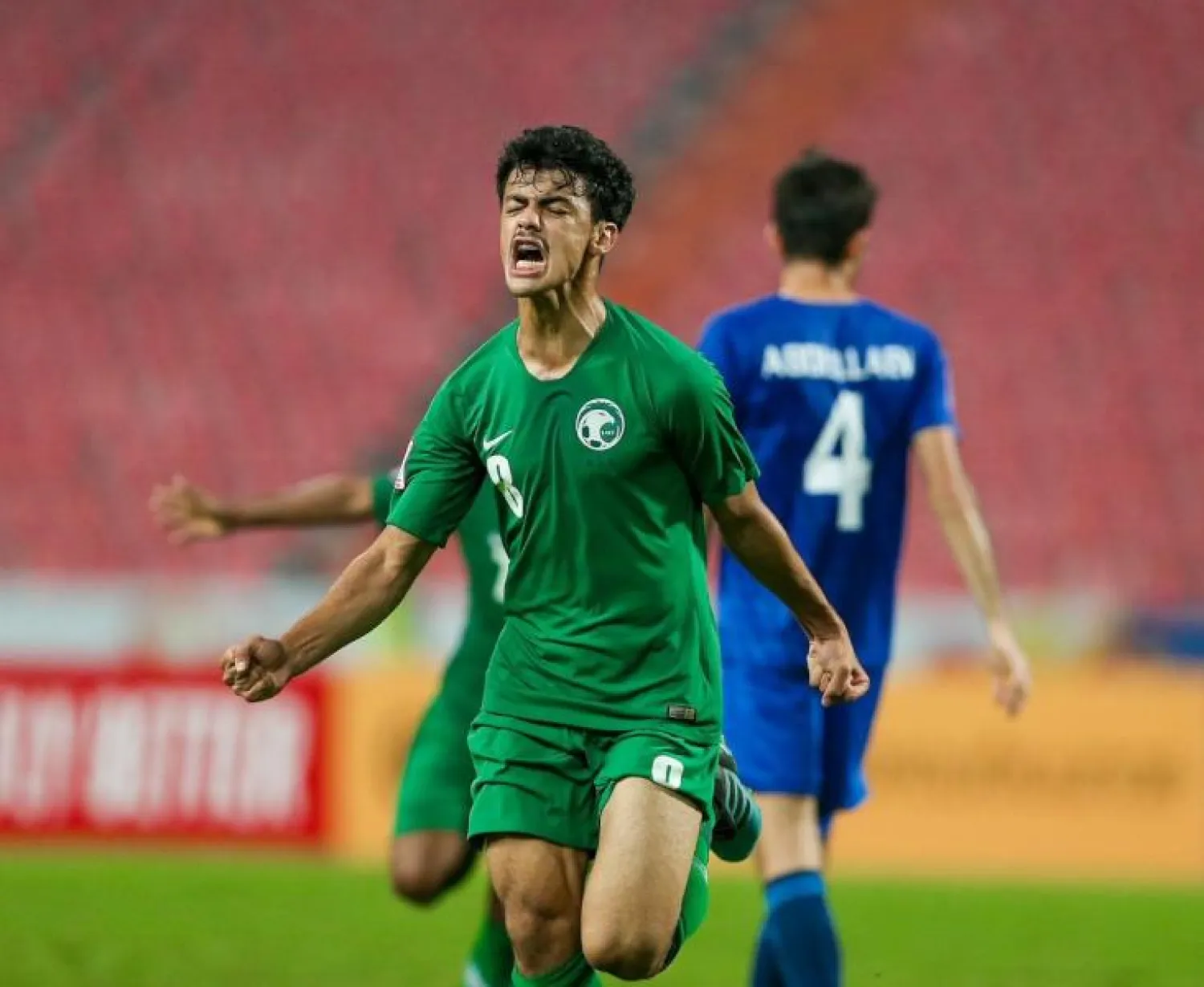 ناصر العمران سجل هدف الفوز الوحيد قبل نهاية المباراة بثلاث دقائق