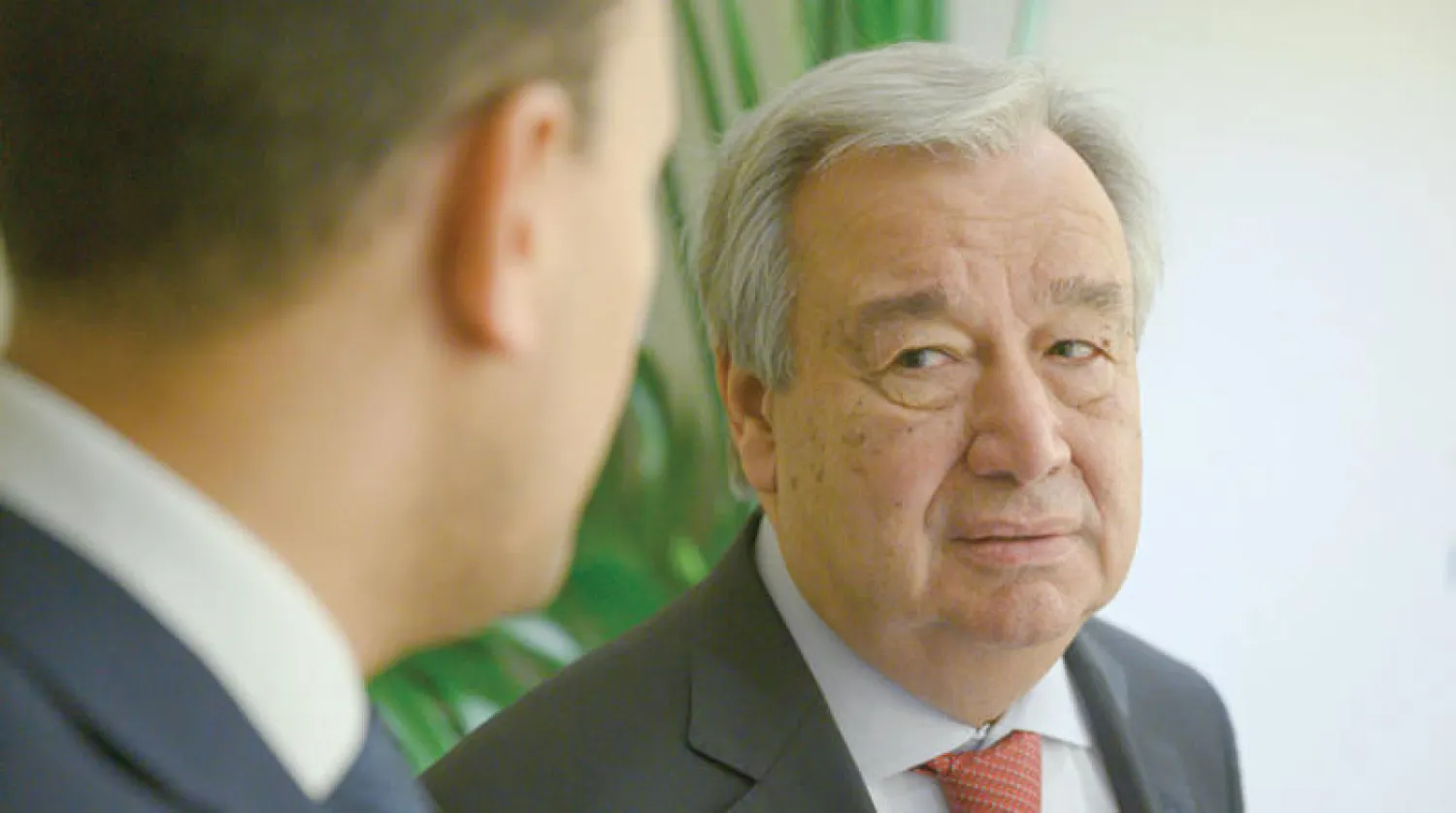 الأمين العام للأمم المتحدة أنطونيو غوتيريش في دافوس (موقع المنتدى)