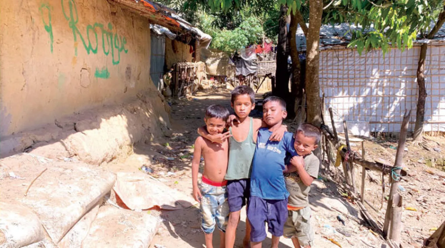 أطفال في مخيم كتوبلانوغ للاجئين