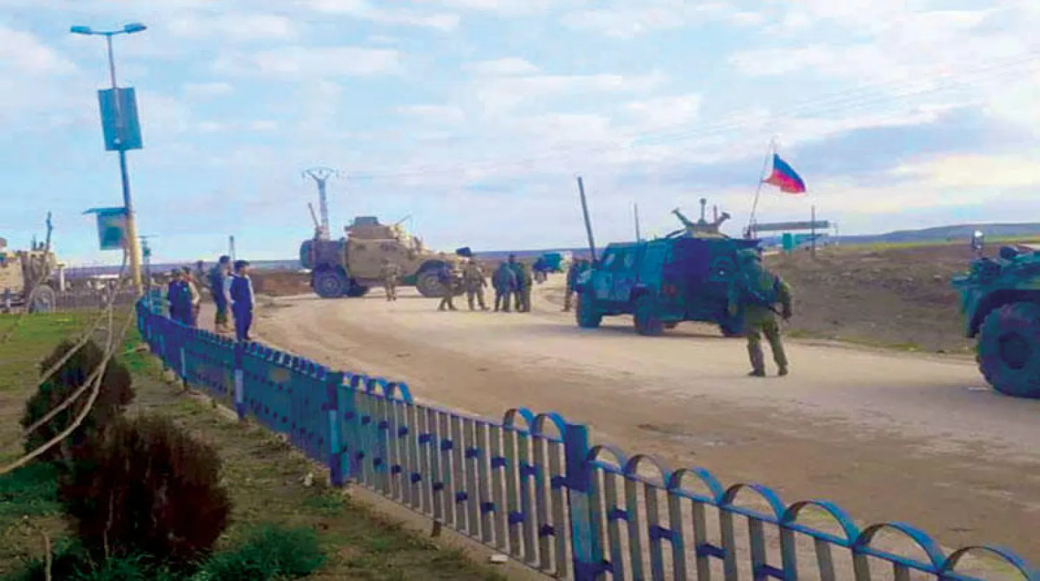 دوريتان روسية وأميركية قرب تل تمر شمال شرقي سوريا (أخبار شرق الفرات)