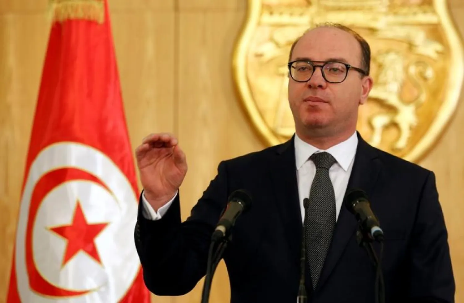 Tunisia's prime minister designate Elyess Fakhfakh speaks during a news conference in Tunis, Tunisia January 24, 2020. (File photo: Reuters)

