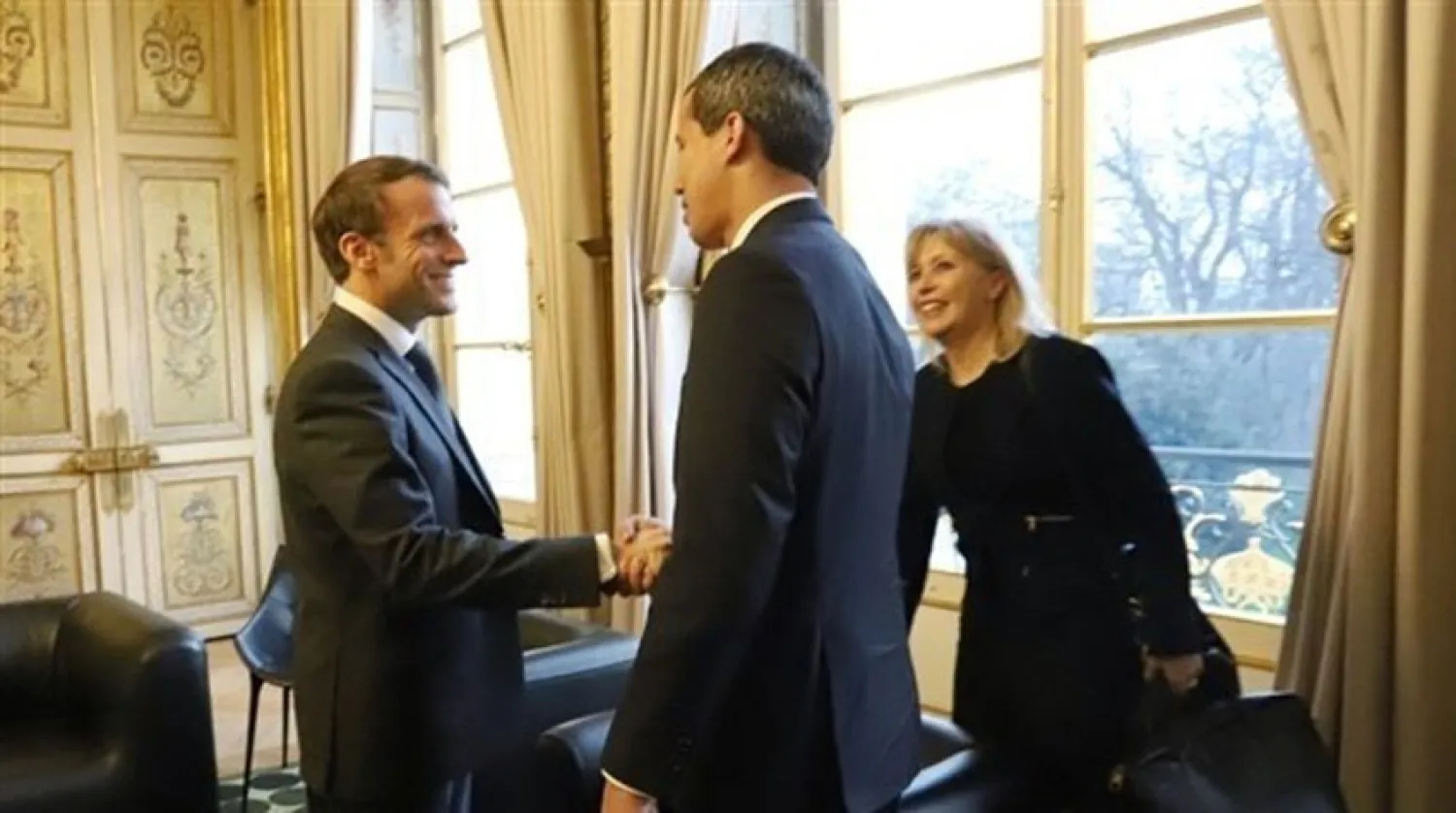 ماكرون يستقبل غوايدو ويقول إن فرنسا تدعم تنظيم انتخابات حرّة بفنزويلا