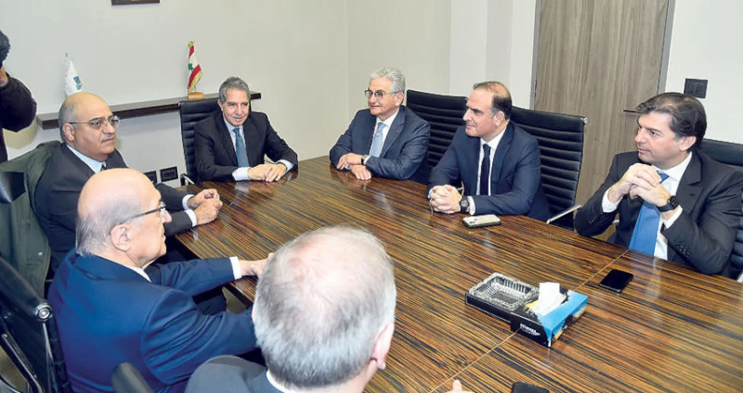 من الاجتماع الأخير بين وزير المال غازي وزنة وجمعية المصارف (دالاتي ونهرا)